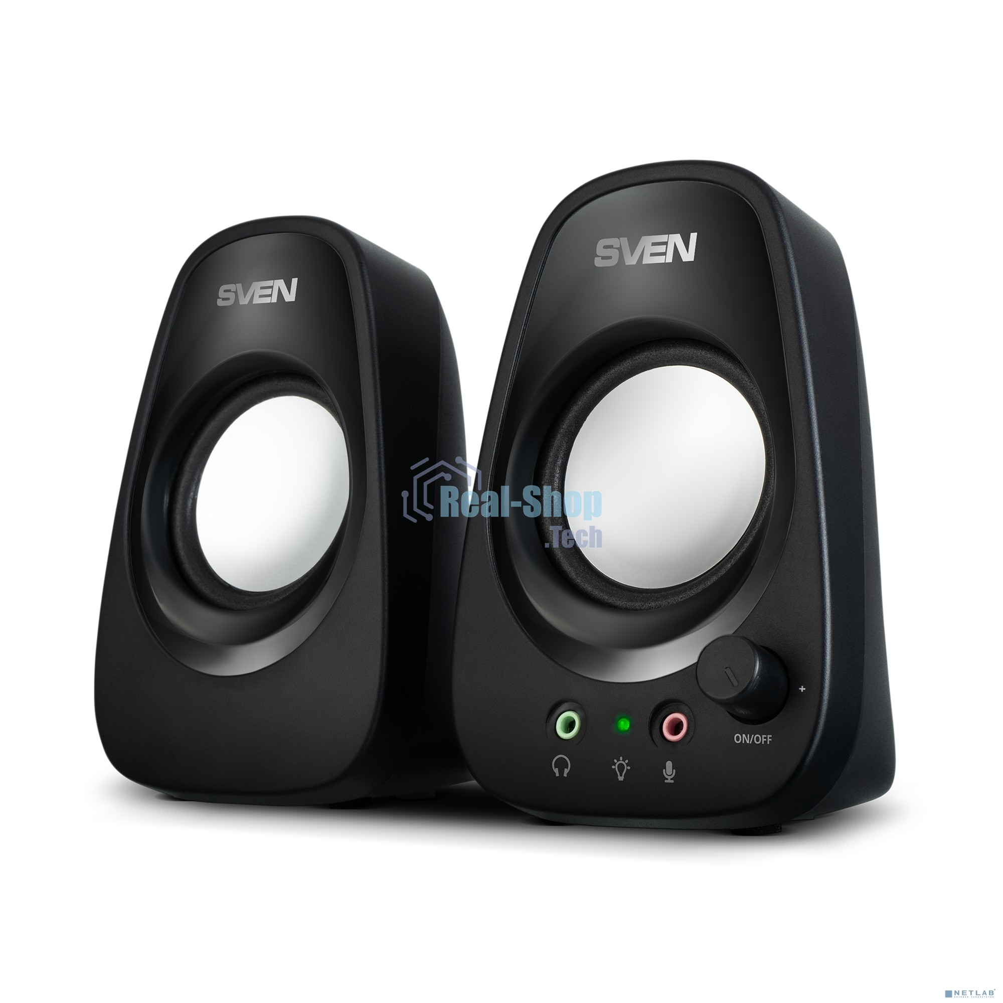 Колонки SVEN 190, 2.0, черный, USB, мощность 2x3 Вт(RMS)