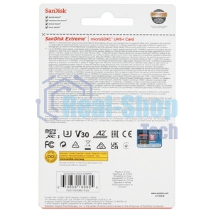 Флеш карта microSD 512Gb SanDisk microSDXC Class 10 UHS-I A2 C10 V30 U3 Extreme 190MB/s