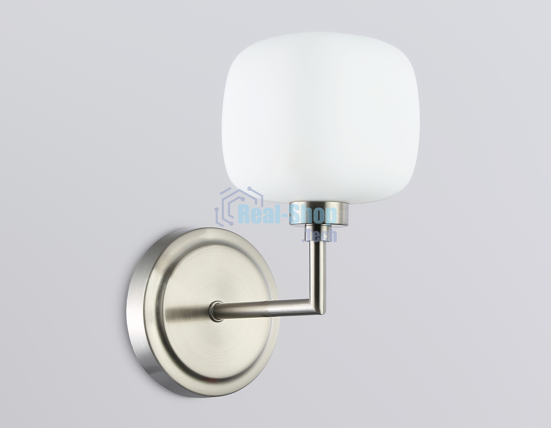 Настенный светильник Ambrella light LH53007 SN/FR сатин никель/белый матовый G9 max 40W 195*120*230