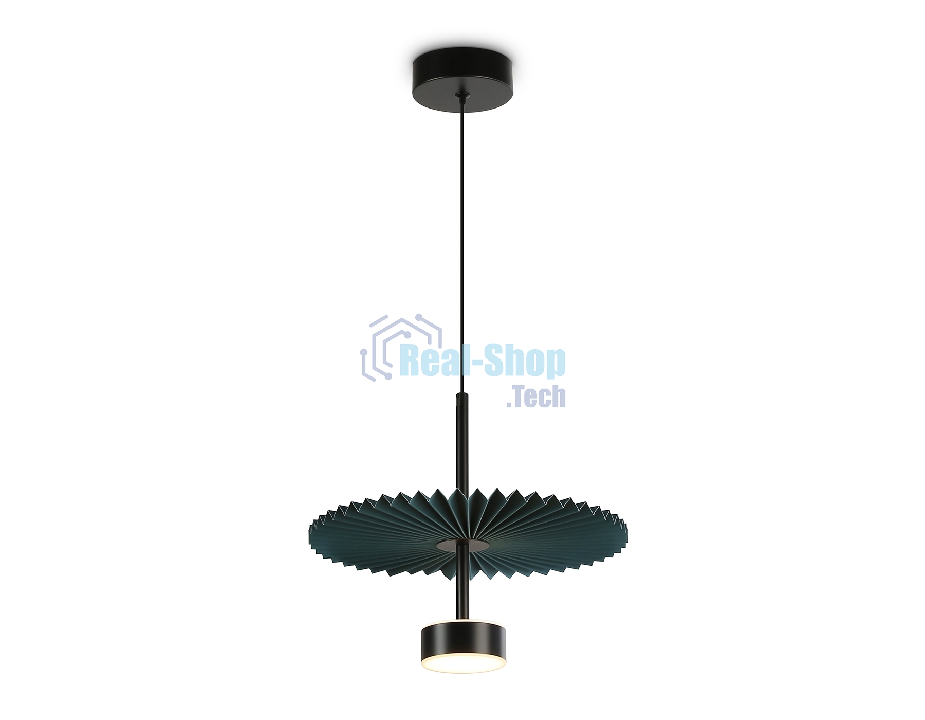 Светильник Ambrella light LH72605 BK/DB черный/синий 6W 3000K D300*260-1770