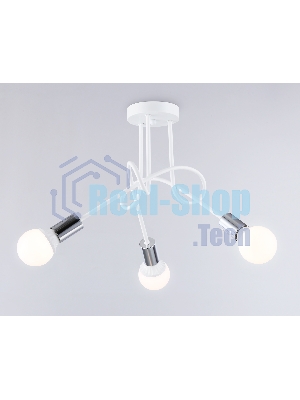 Светильник Ambrella light TR80414/3 WH/CH белый/хром E27/3 max 60W D670*370