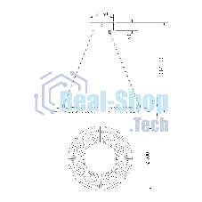 101001 LED / подвесной светильник / белый