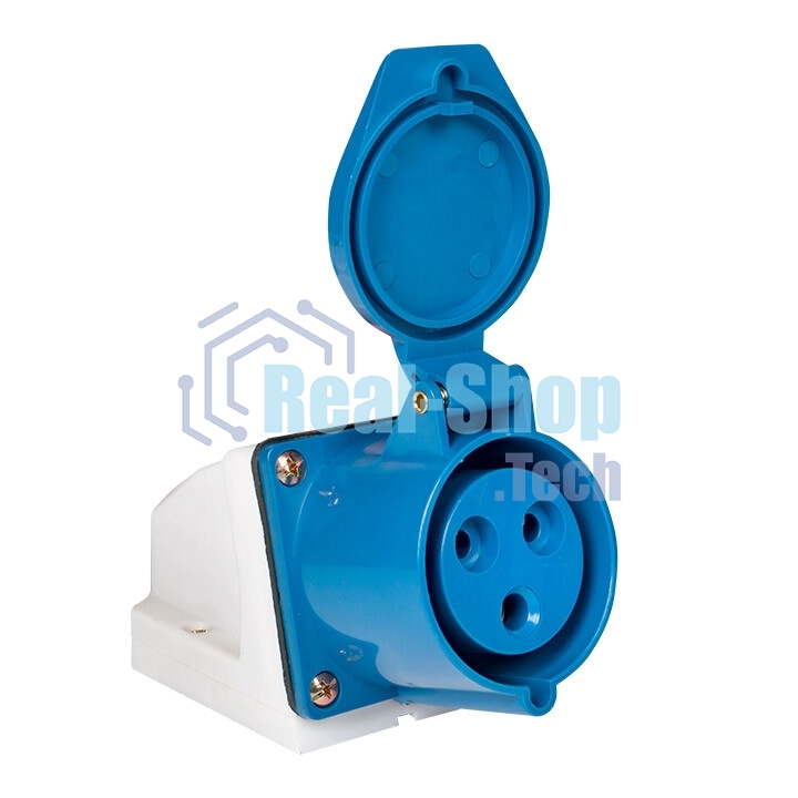 Розетка наруж. уст. 32А 220В 2P+РЕ IP44 (123) EKF ps-123-32-220