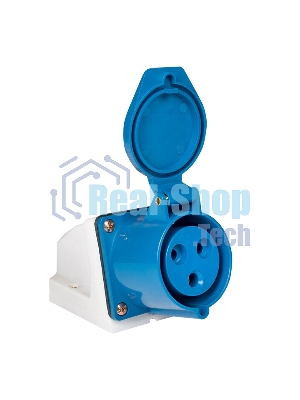 Розетка наруж. уст. 32А 220В 2P+РЕ IP44 (123) EKF ps-123-32-220