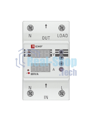 Реле напряжения и тока с дисплеем MRVA 63А PROxima EKF MRVA-63A