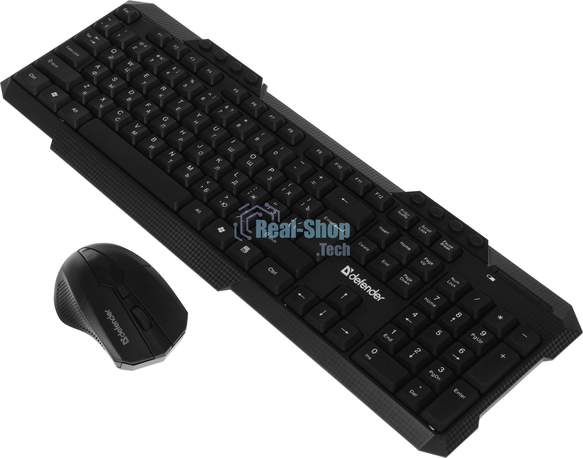 Комплект клавиатура+мышь Defender Jakarta C-805 беспроводной, USB, 1600 DPI, чёрный