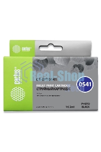 Картридж струйный Cactus CS-EPT0541 черный (16,2 мл) для Epson Stylus Photo R800/R1800