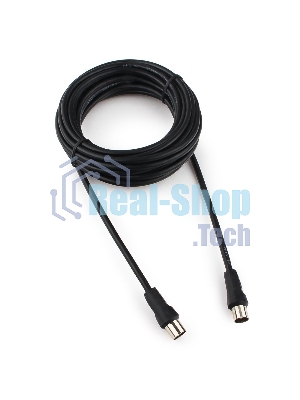 Кабель телевизионный Cablexpert, CCV-515-5M, Coaxial M/F, 5м