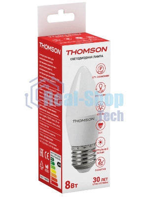 Лампа светодиодная Hiper THOMSON LED CANDLE 8W 670Lm E27 4000K TH-B2022