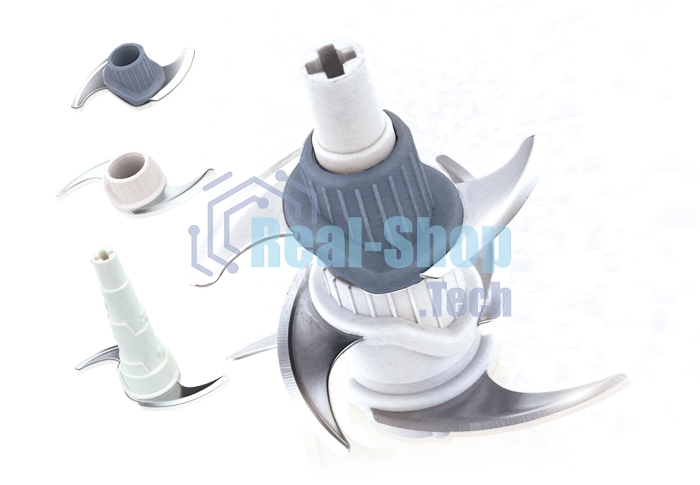 Чоппер Centek CT-1392 Сталь 600Вт 6 лезвий, стеклянная чаша 1,2л, разборные ножи