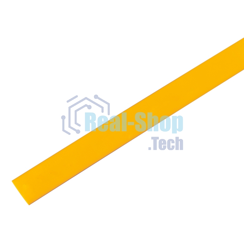Термоусадочная трубка 12/6,0 мм, желтая, упаковка 50 шт. по 1 м PROconnect