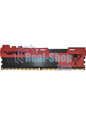 Оперативная память Patriot Viper Elite II, DDR4, 8GB (1x8 GB), 3200 MHz, CL18, DIMM, радиатор, красный/черный