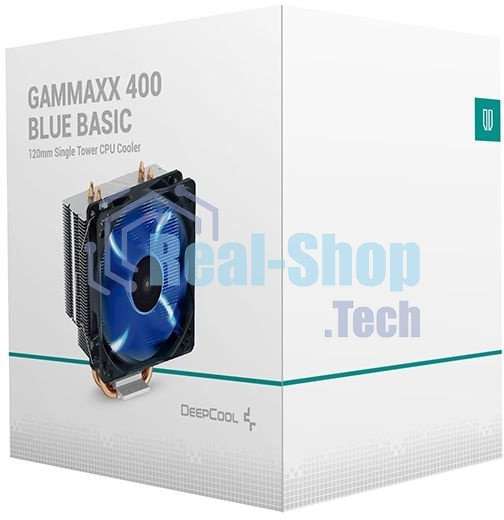 Кулер Deepcool GAMMAXX 400 BLUE BASIC серебристый 120мм алюминий+медь 1500rpm 30db 4-pin 130W 154мм