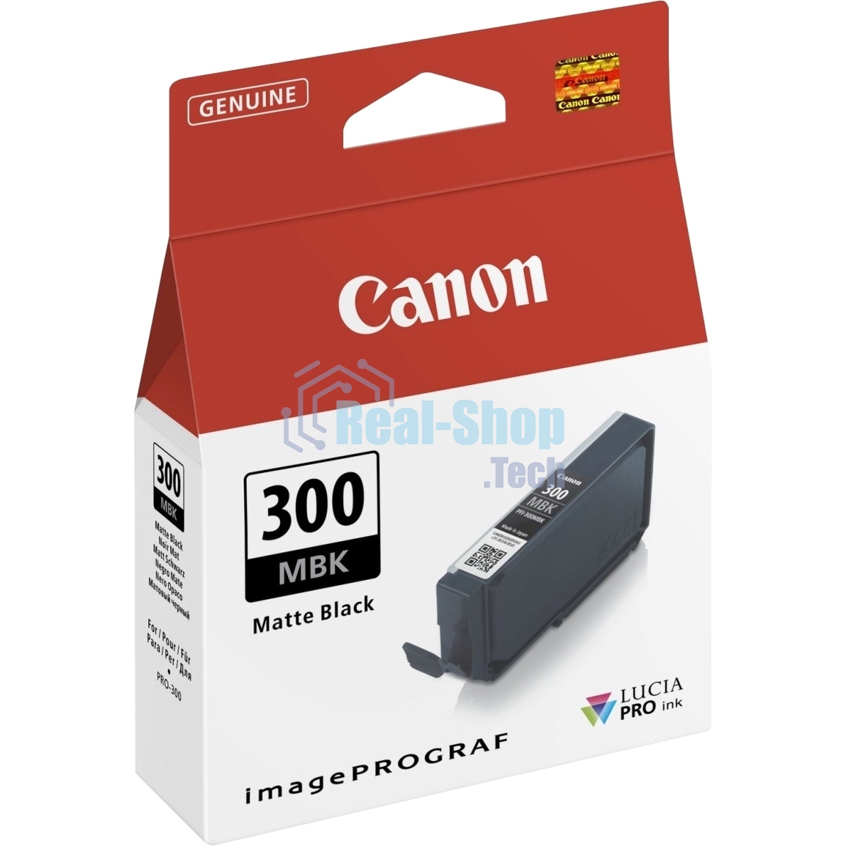 Картридж струйный Canon PFI-300 MBK EUR/OCN черный (1750 стр.) для Canon imagePROGRAF PRO-300