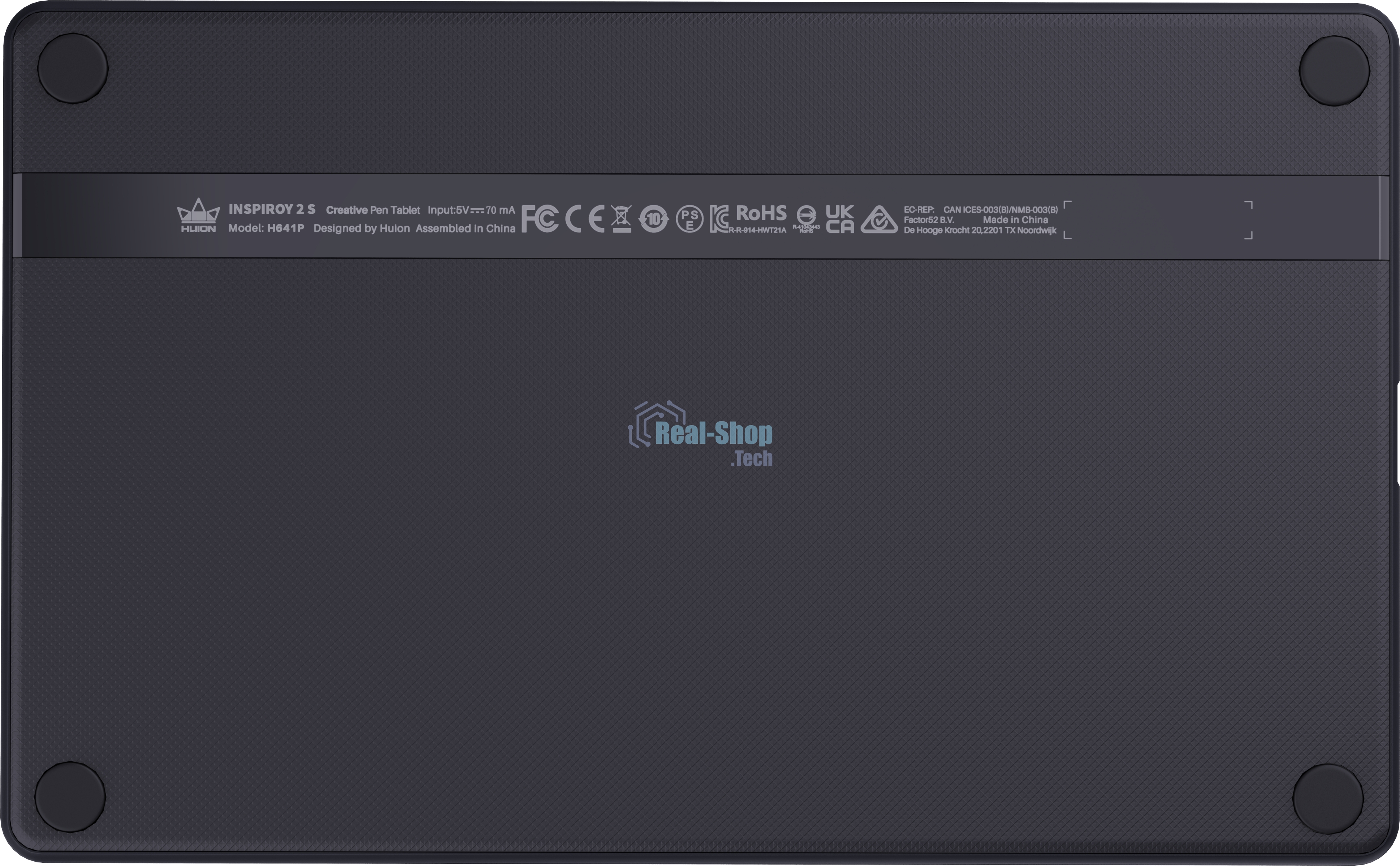 Графический планшет Huion INSPIROY 2 S H641P черный