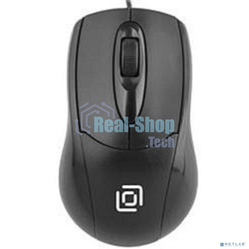 Мышь проводная Oklick 305M черный, 1000 dpi, USB, кнопки - 3