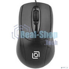 Мышь проводная Oklick 305M черный, 1000 dpi, USB, кнопки - 3