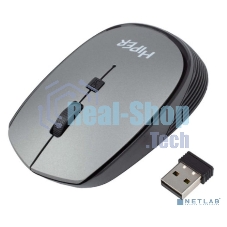 Мышь беспроводная HIPER HOMW-081 серый, 1600 dpi, радиоканал, USB, кнопки - 4