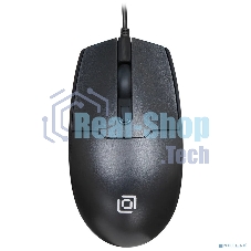 Мышь проводная Oklick 147M черный, 1600 dpi, USB, кнопки - 3