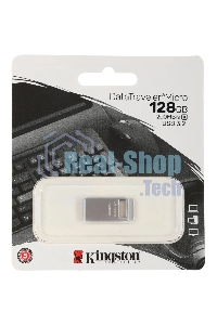 Флешка USB Kingston 128Gb DataTraveler Micro DTMC3G2/128Gb USB 3.0 серебристый