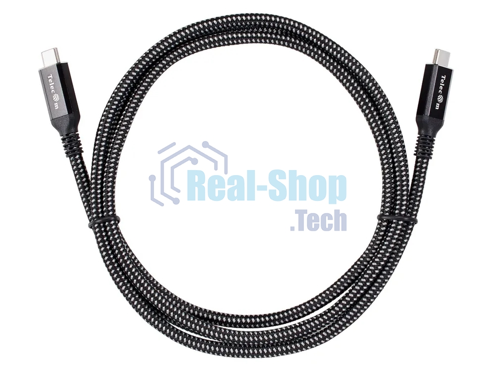 Кабель USB4 TypeCM/CM 8K@30Hz, 40Gbps, PD 240W, медь Telecom 1.5м TUS840-1.5M