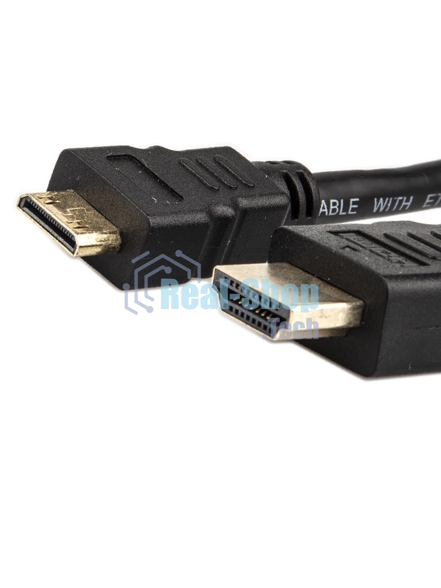 Кабель HDMI-19M --- MiniHDMI-19M ver 2.0+3D/Ethernet,1m Telecom