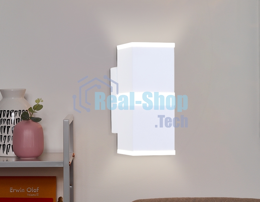 Настенный светодиодный светильник с акрилом Ambrella light FW189 SWH белый песок LED 4200K 12W 140*60*80