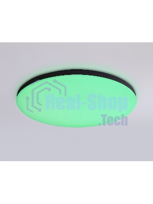 Умный светодиодный светильник FZ2004 BK черный IP54 20W 3000K-6500K+RGB Wi-Fi Алиса/Tuya/Smart Home/Alexa D300*55 (ПДУ ИК)