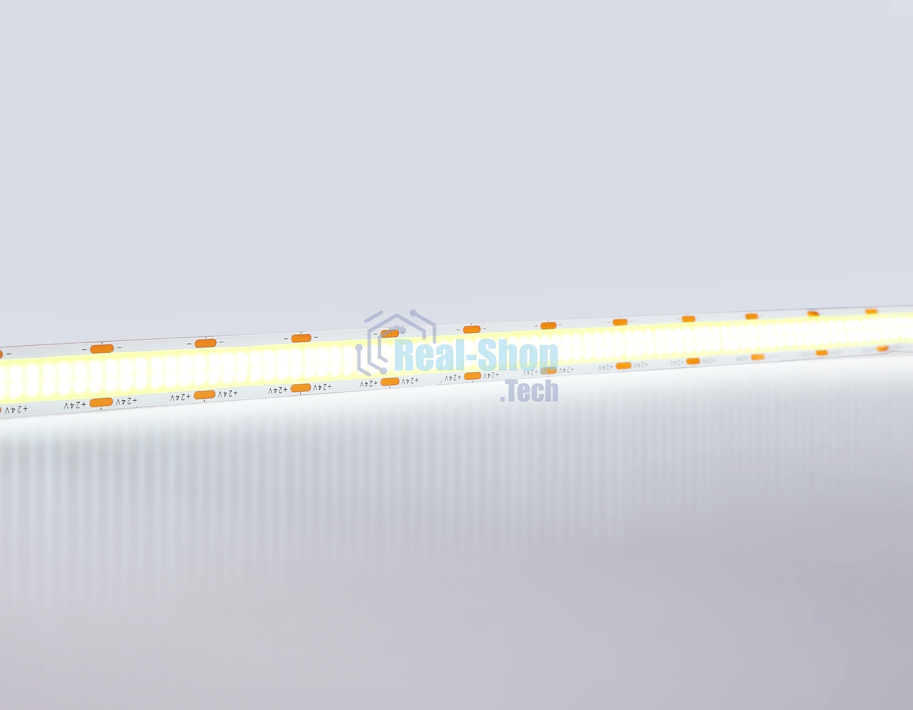 Светодиодная лента Ambrella light GS4803 COB 616Led/19W m/ 24V IP20 6500K/ 5m*12mm*2mm (2 конт.)