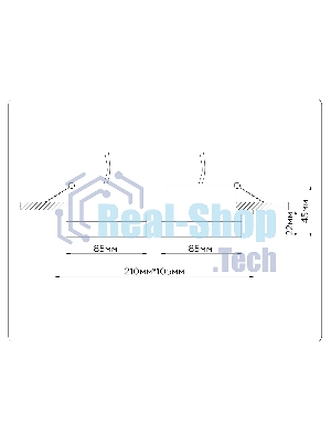 Светильник Ambrella light TN52423/2 WH/FR белый/белый матовый GX53 max 12W 210*105*45
