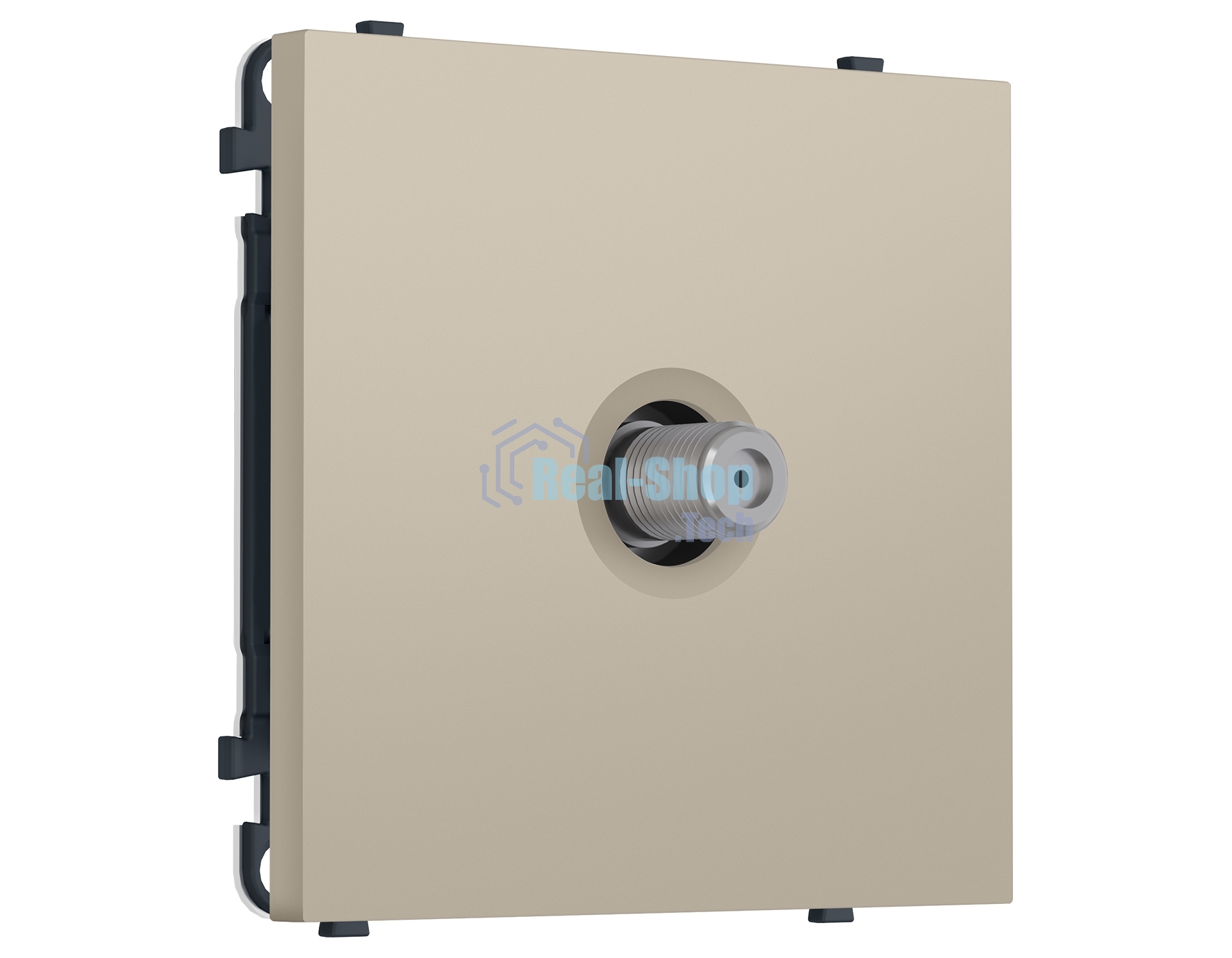 Комплект механизма TV розетки SAT SIGMA Кашемир 5-2400MHz 3.5dB QUANT PRO (SP3530, PR215)