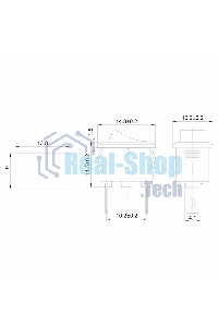 Выключатель клавишный Rexant 250V 3А (3с) ON-ON красный Micro