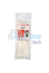 Хомут-стяжкa нейлоновая с тройным замком Rexant 250x4,8 мм, белая, упаковка 100 шт.