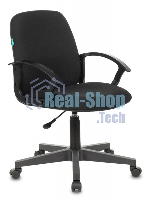 Кресло компьютерное Бюрократ CH-808-LOW/#B 3С11 черный, низкая спинка, сиденье на пиастре