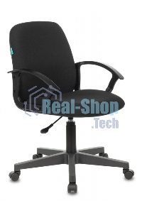 Кресло компьютерное Бюрократ CH-808-LOW/#B 3С11 черный, низкая спинка, сиденье на пиастре