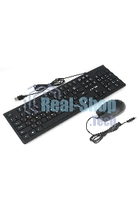 Комплект клавиатура+мышь проводные Gembird KBS-9050, черный,104кл, 3кн., каб.1.5м