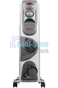 Обогреватель масляный Ресанта ОМ-12НВ (12 секций) белый, 2900 Вт, 25 м2, термостат 67/3/12