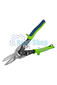 Ножницы по металлу Сибртех, 250 мм, прямой рез, сталь С55,двухкомпонентные рукоятки