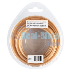 Леска для триммера Denzel армированная алюминием круглая, 2,0мм х 15м, блистер ALUFLEX