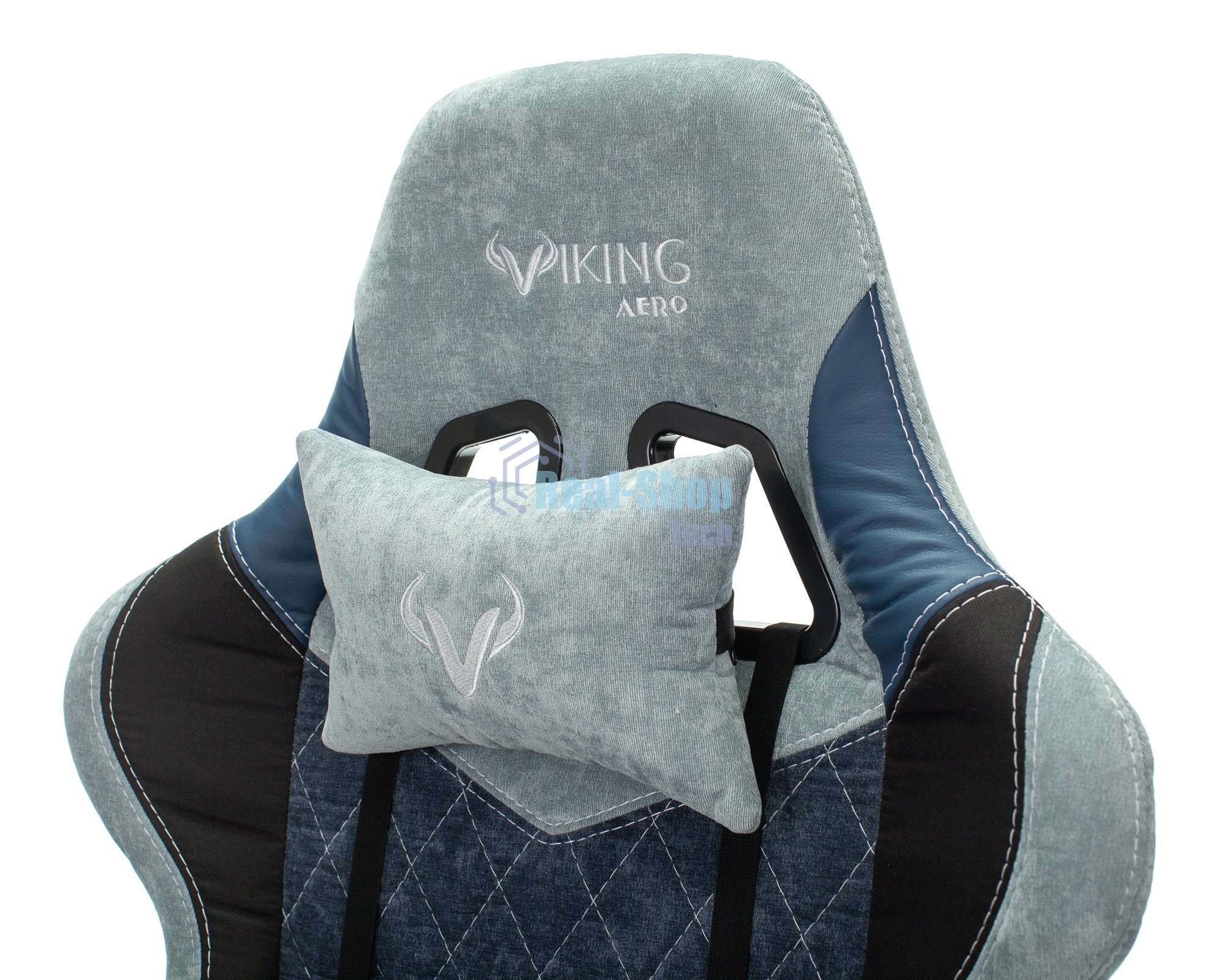 Кресло Бюрократ VIKING 7 KNIGHT BL FABRIC синий, ткань, 120 кг, механизм качания