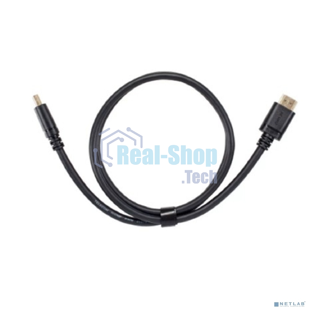 Кабель HDMI 19M/M,ver. 2.1 8KX60Hz (Econom) 1m Telecom TCG245C-1M