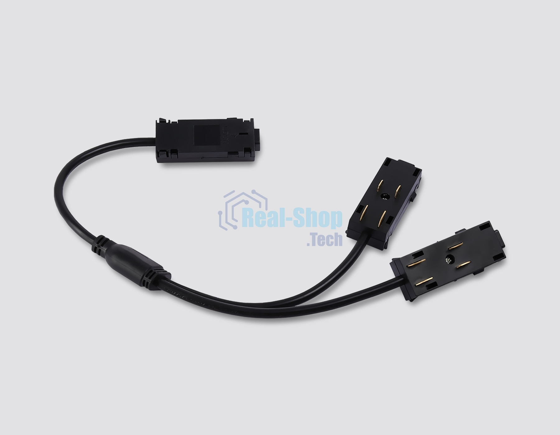 GL1114 BK черный коннектор питания T-образный для шинопровода Magnetic 220V 250*150*18