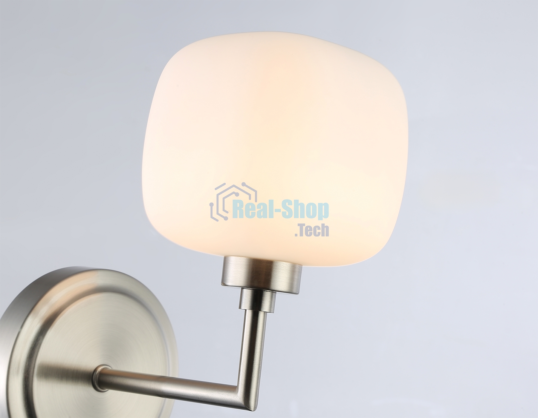 Настенный светильник Ambrella light LH53007 SN/FR сатин никель/белый матовый G9 max 40W 195*120*230
