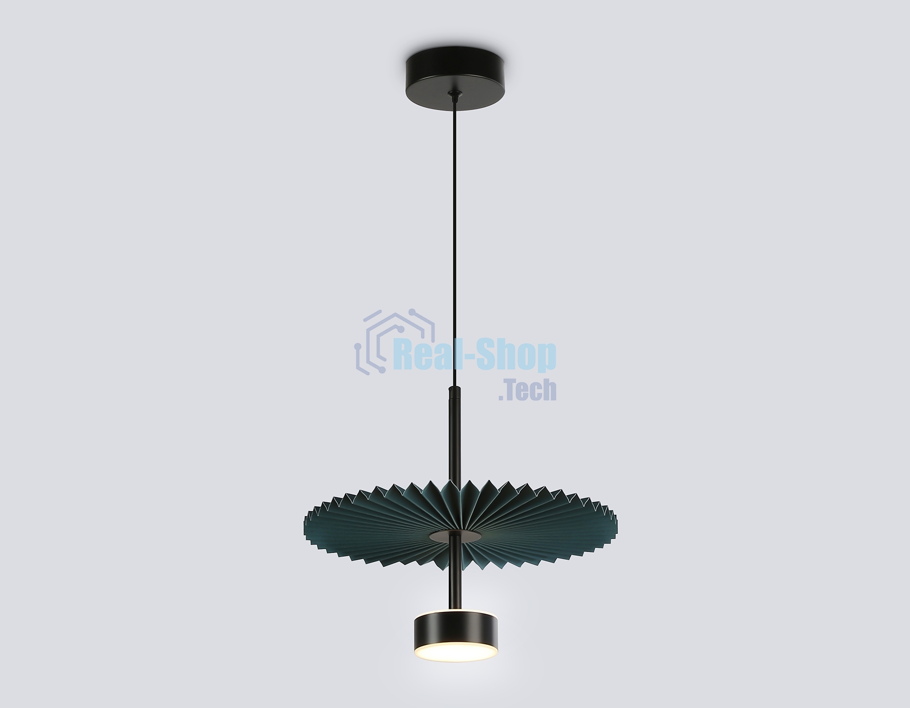 Светильник Ambrella light LH72605 BK/DB черный/синий 6W 3000K D300*260-1770