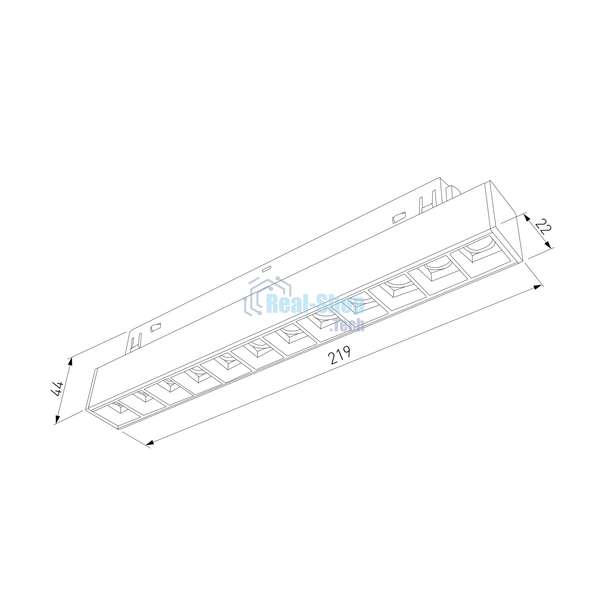 Трековый светильник Slim Magnetic SL02 12W 3000K (черный) 85005/01