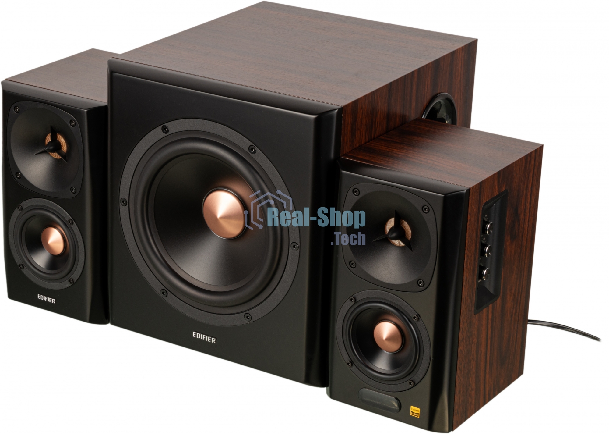 Колонки Edifier S360DB Brown (2.1,70W RMS, дерево, Bluetooth 4.1,ДУ)