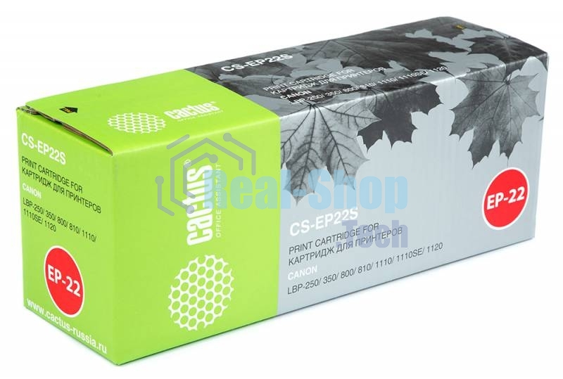 Тонер Картридж Cactus CS-EP22S черный для Canon LBP-250 350 800 810 1110 1110SE 1120 (2500 стр.)