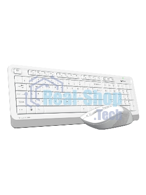 Комплект клавиатура + мышь A4 Fstyler FG1010 клав:белый/серый мышь:белый/серый USB беспроводная Multimedia