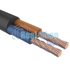 Провод соединительный ПВС 2х1,0 мм² 200 м черный ГОСТ 7399-97