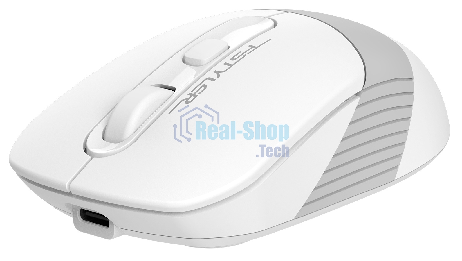 Мышь беспроводная A4Tech Fstyler FB10C белый/серый, 2000 dpi, радиоканал, Bluetooth, USB, кнопки - 4